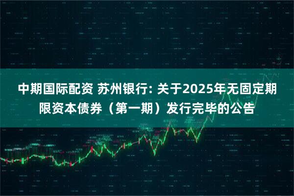 中期国际配资 苏州银行: 关于2025年无固定期限资本债券（第一期）发行完毕的公告