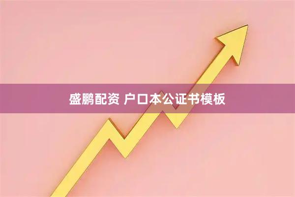 盛鹏配资 户口本公证书模板
